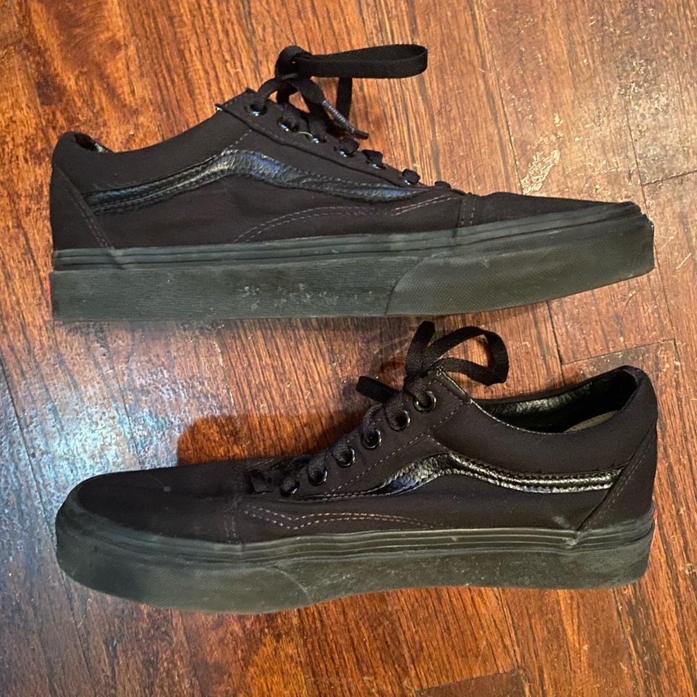 Solid Black Vans - image 2